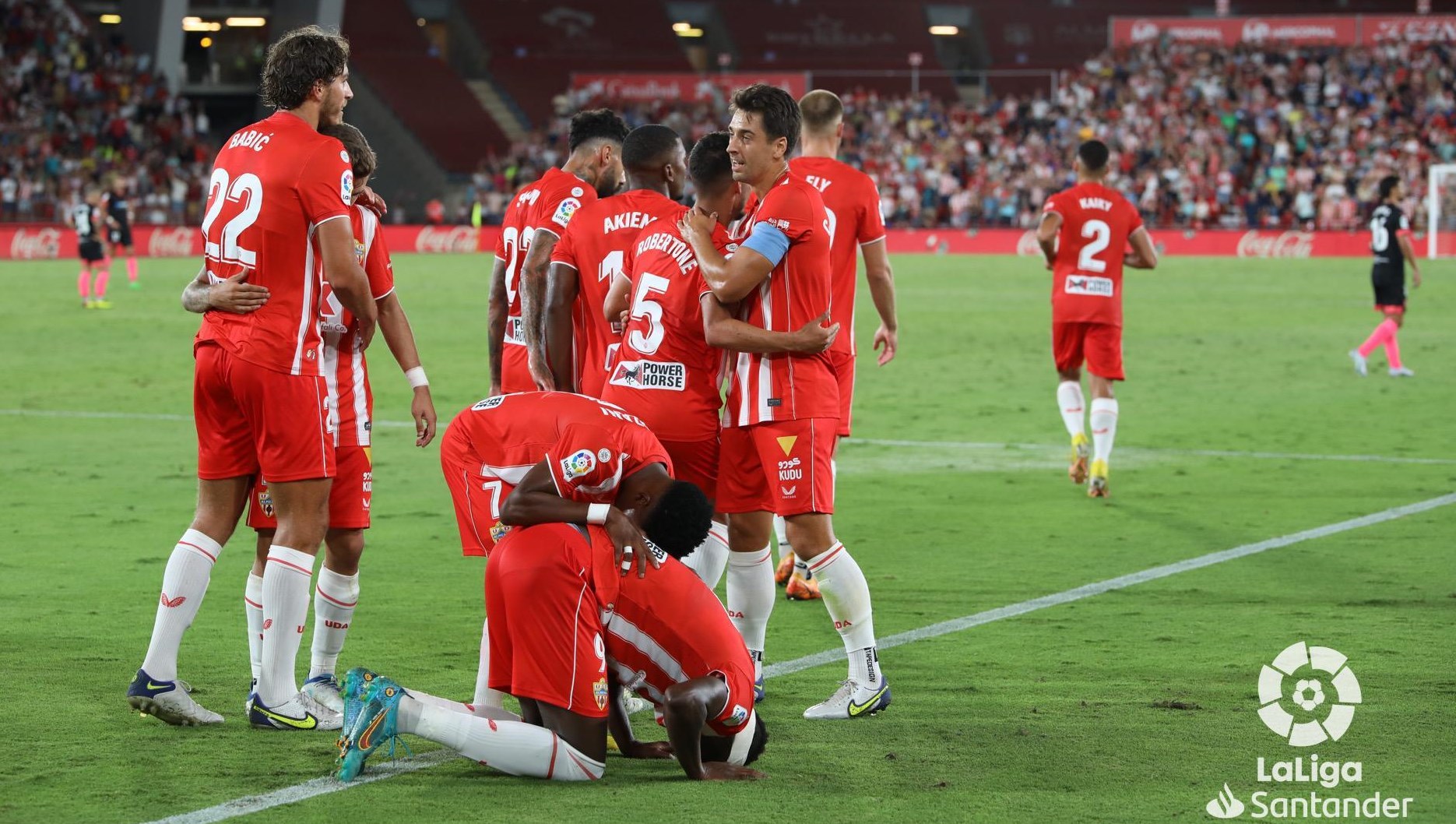 Pozo César de la Hoz and Mendes made UD Almería debut in League UD