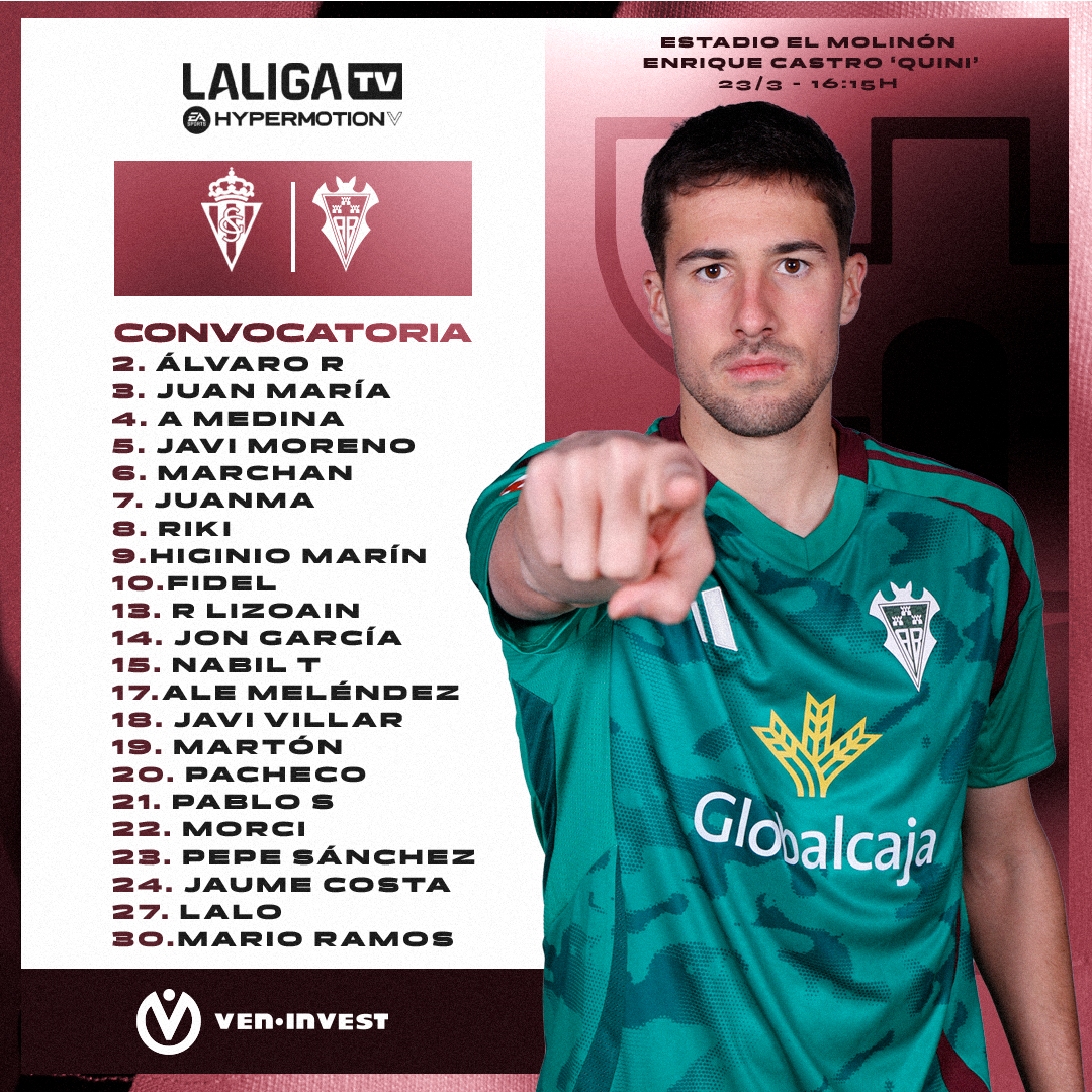 Convocatoria y viaje para el partido en Gijón | Albacete Balompie