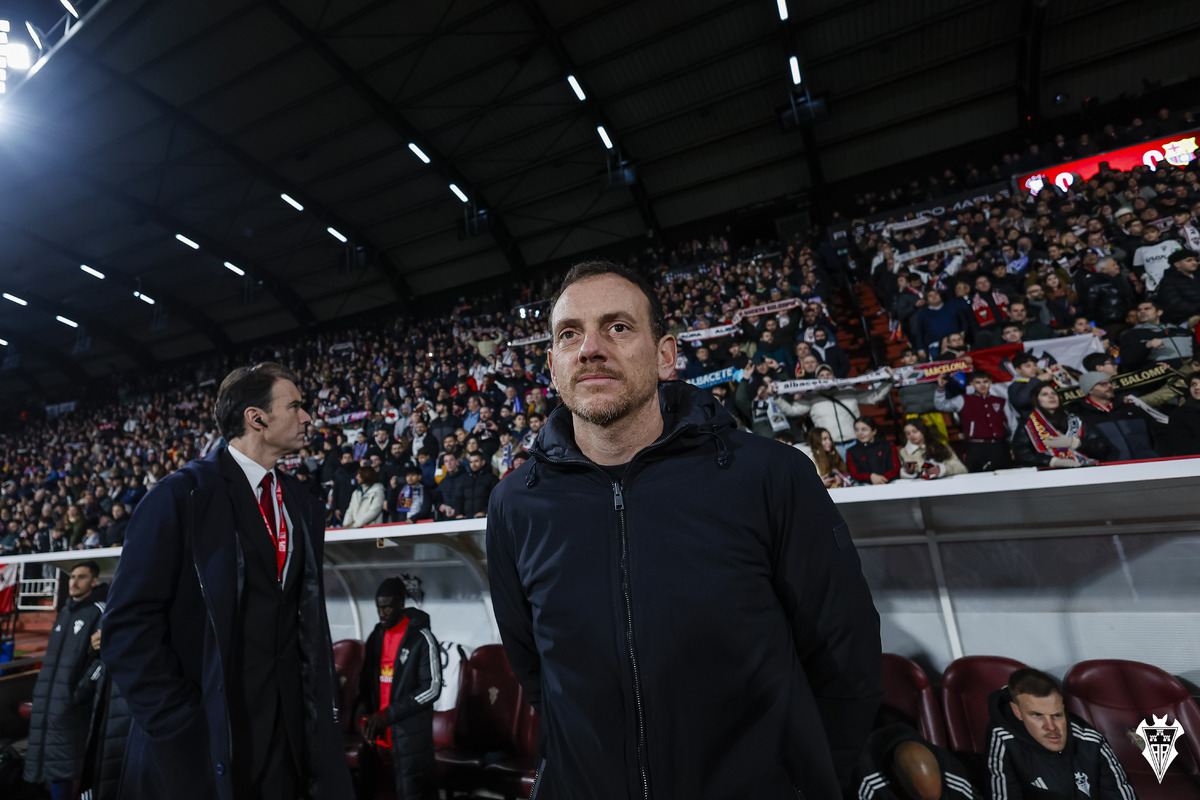 Alberto González, after the cup match against FC Barcelona