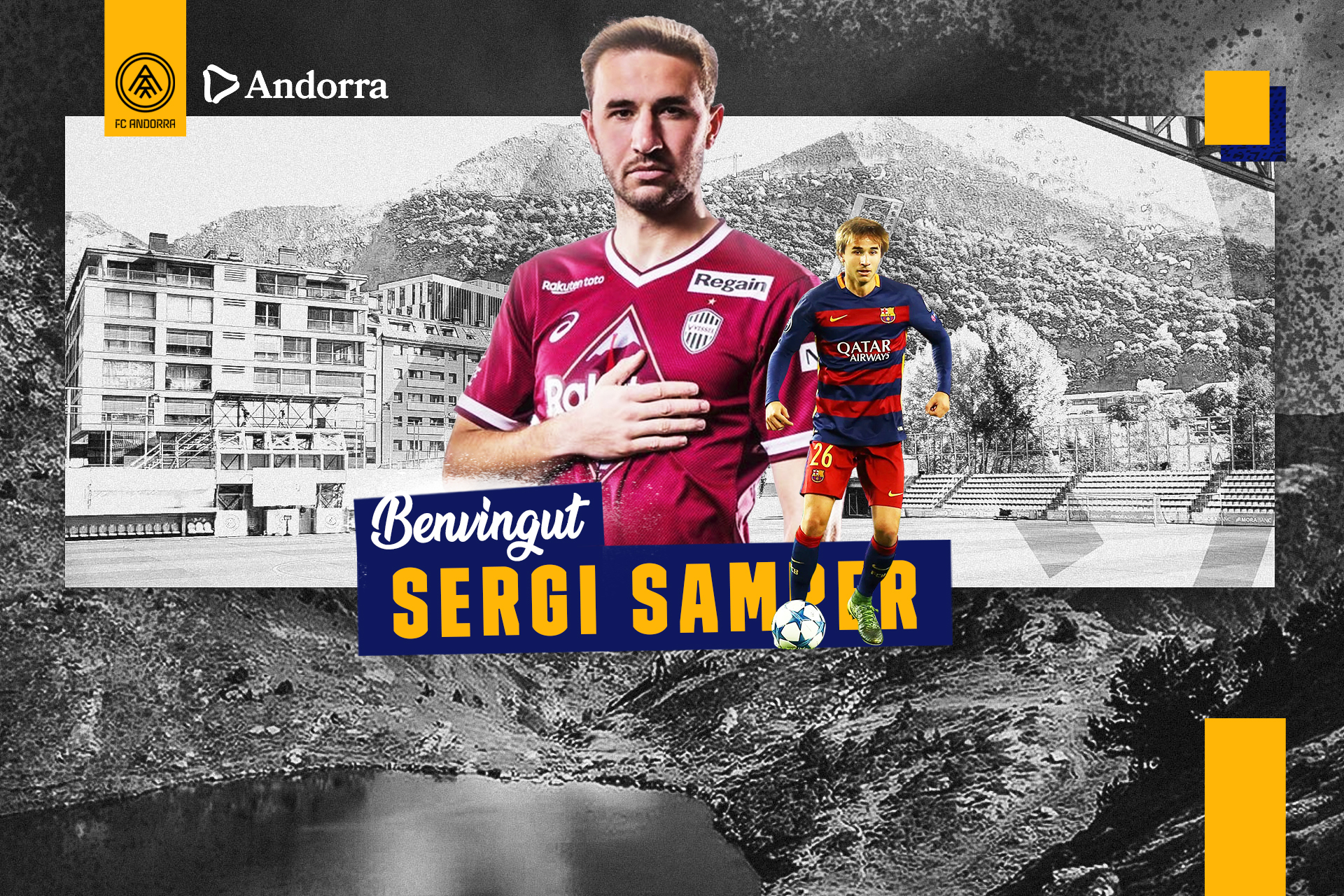 Sergi Samper, great signing for the midfield | FC Andorra | Web Oficial 