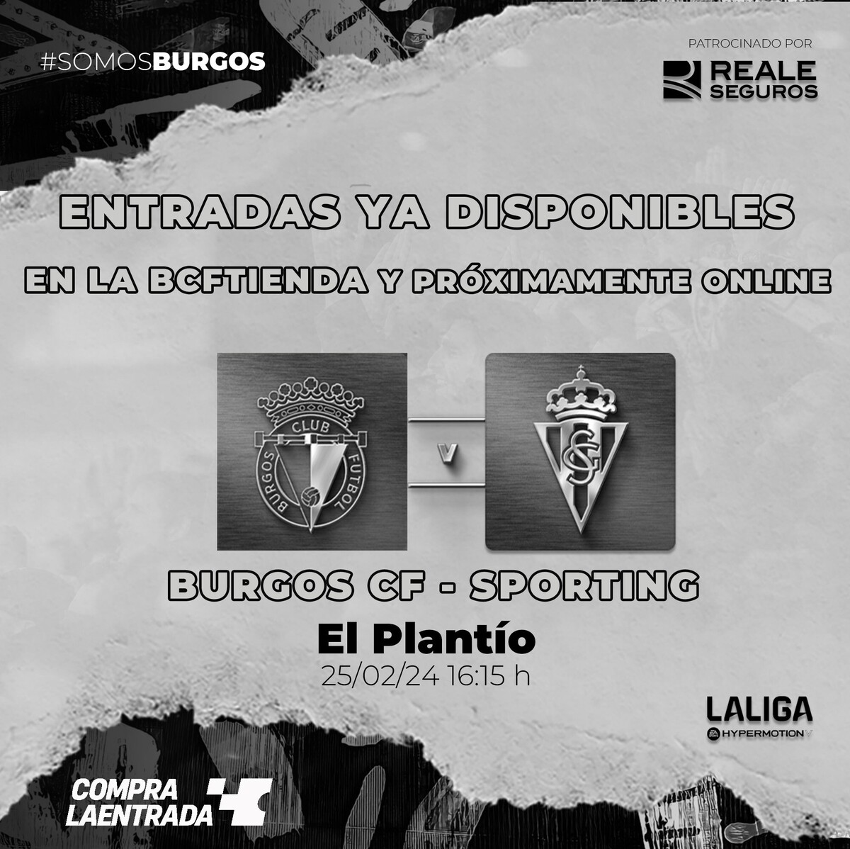 Entradas para el Burgos CF - Real Sporting disponibles a partir del ...