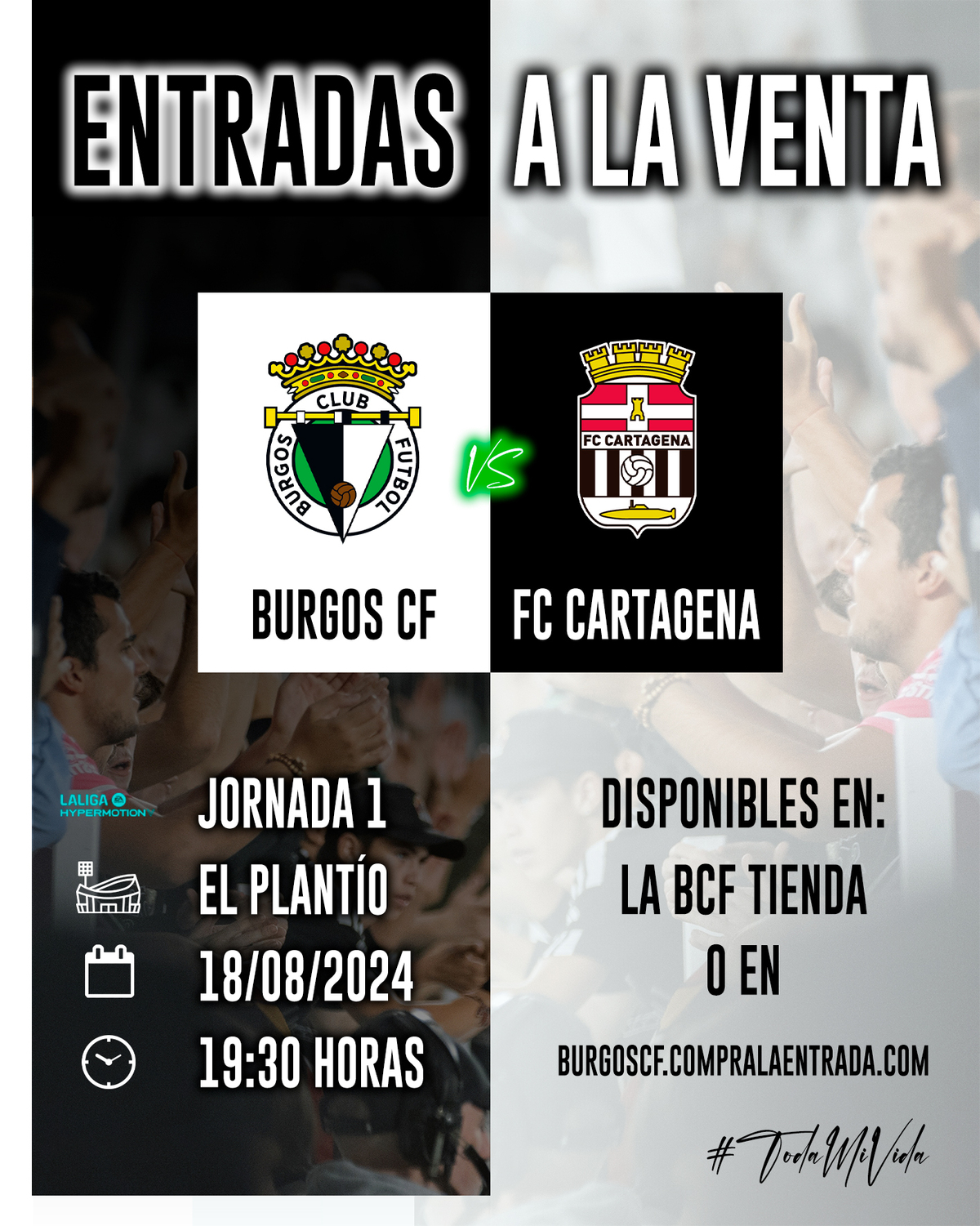 ¡Ya disponibles las entradas para el #BurgosCFCartagena! | Burgos CF ...