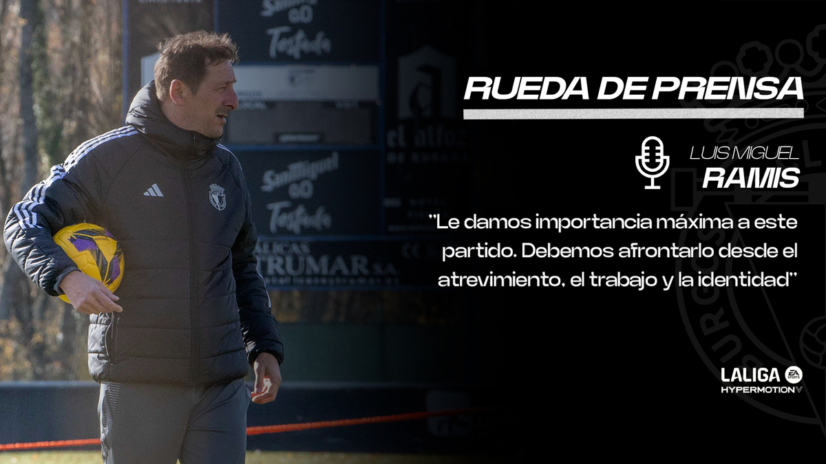 🎙️J.21 | Rdp prepartido de Luis Miguel Ramis | Burgos CF | Web Oficial