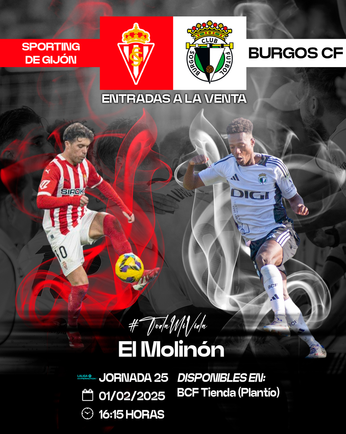 ¡Ya disponibles las entradas para el #RealSportingBurgosCF! | Burgos CF ...