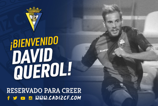 David Querol, tercera incorporación invernal Cádiz Club de Fútbol