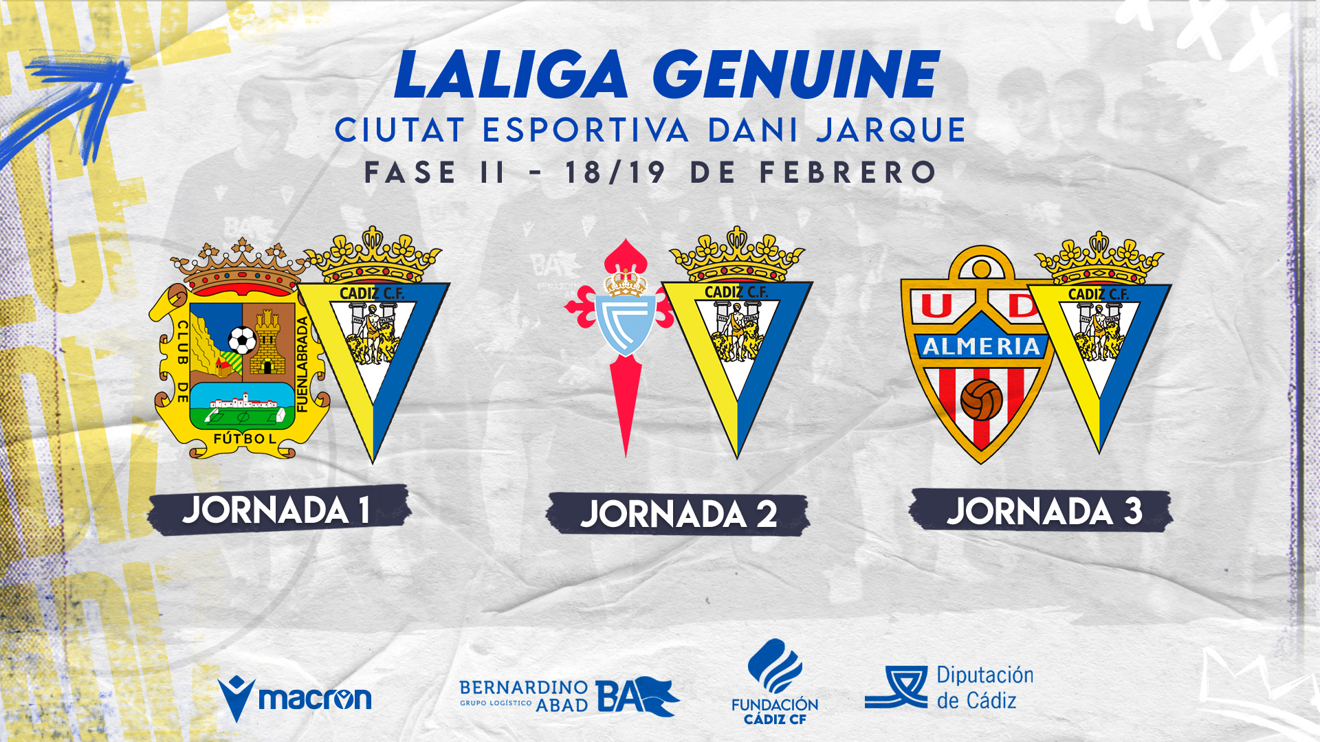 Barcelona acogerá la segunda fase de LaLiga Genuine Cádiz Club de