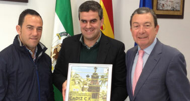 Vejer, homenajeada en el cartel del partido Cádiz Club de Fútbol