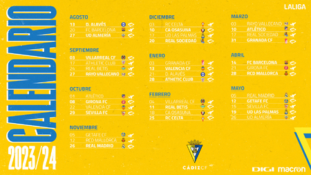 Calendario completo de la temporada 2019