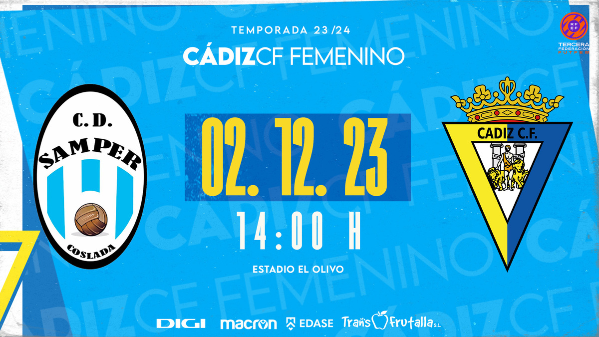 El Femenino se enfrentará al CD Samper este sábado | Cádiz Club de ...