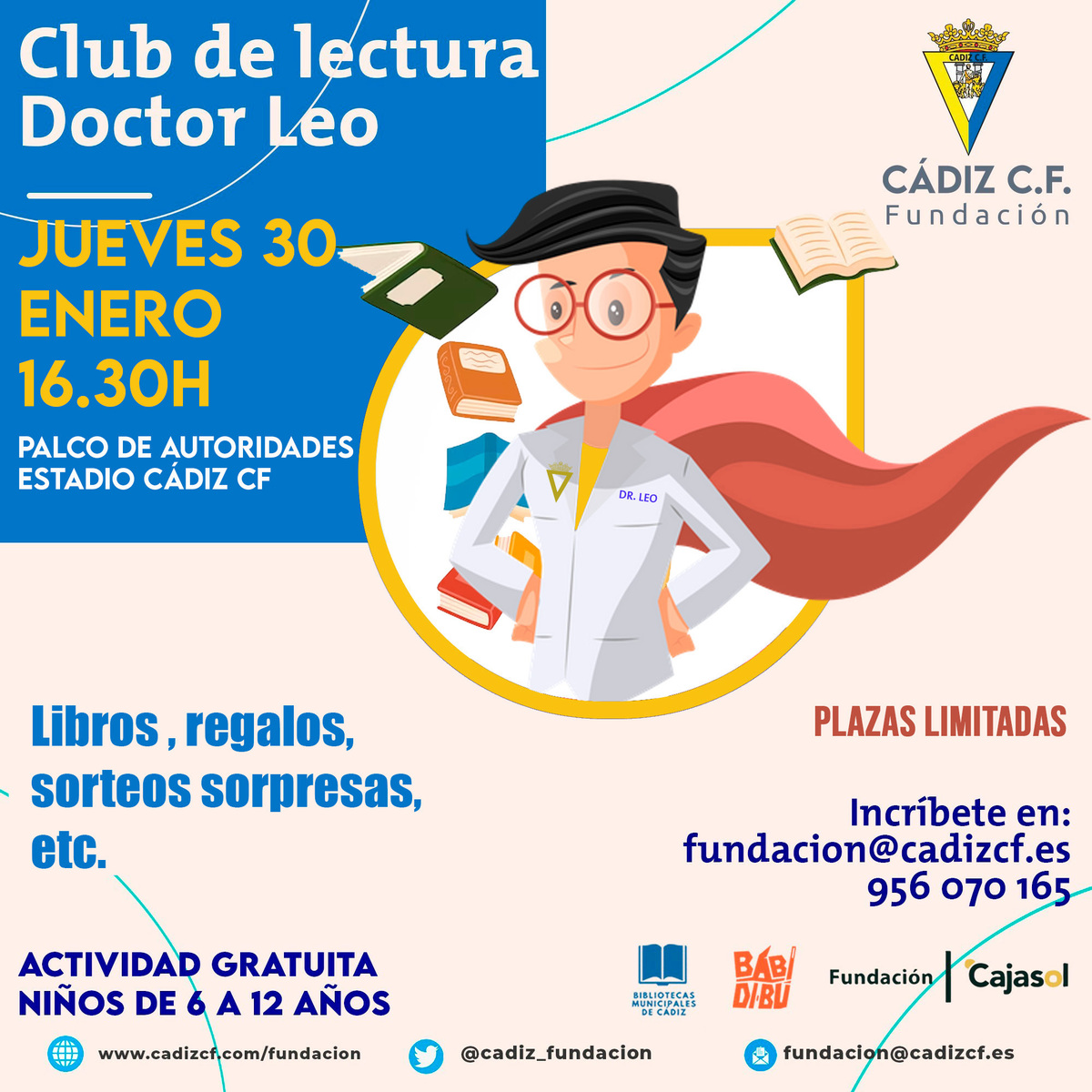 El Club de Lectura de Cádiz CF Fundación celebra el Día Escolar de la ...