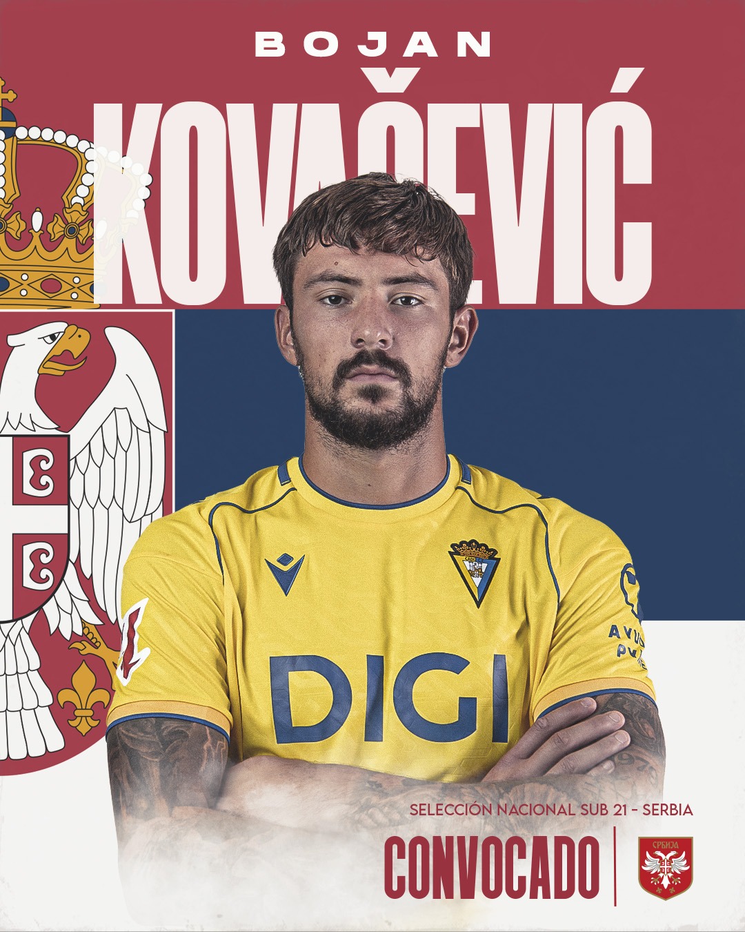 Kovačević receives another call-up to Serbia U21