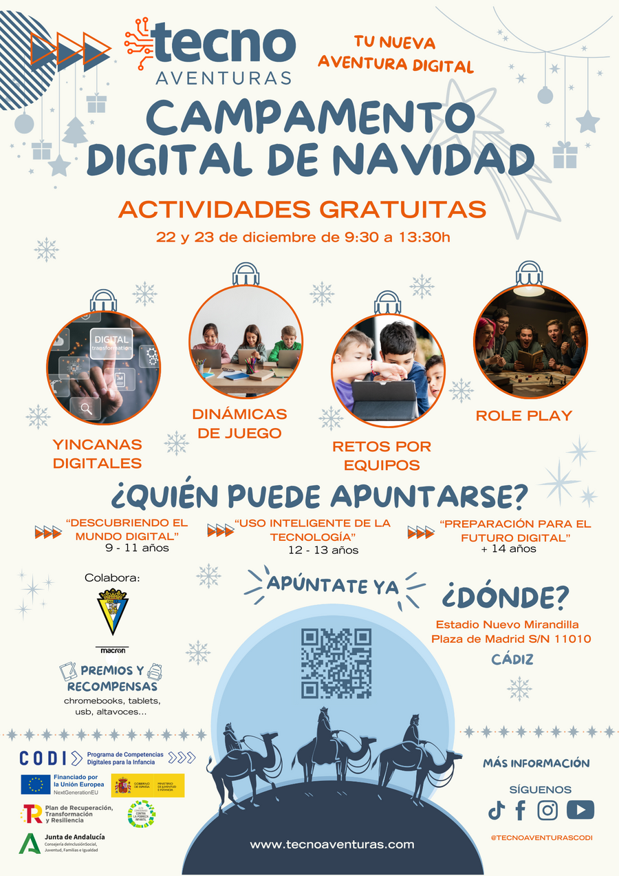 La Fundación Cádiz CF impulsa Tecno Aventuras en el Estadio Nuevo  Mirandilla durante la Navidad | Cádiz Club de Fútbol | Web Oficial, image size:900x1273