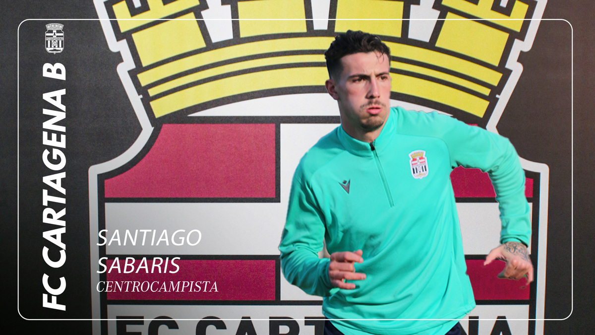 El FC Cartagena ‘B’ incorpora a Santiago Sabaris para reforzar la defensa
