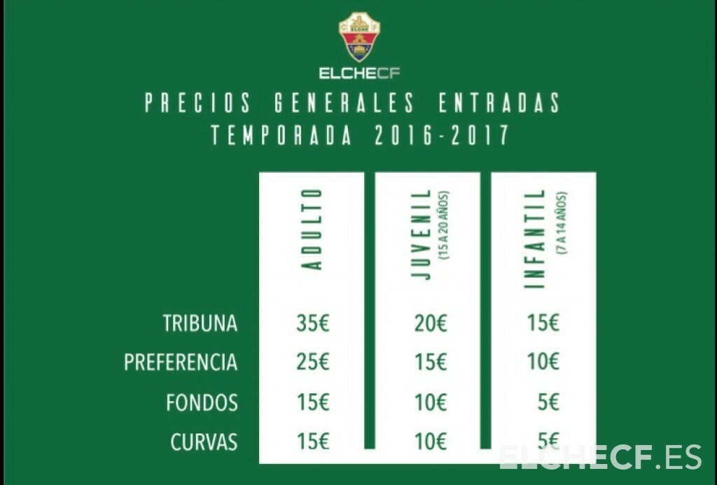 Festa d'Elx: entradas a la venta para público general | Elche CF | Web ...