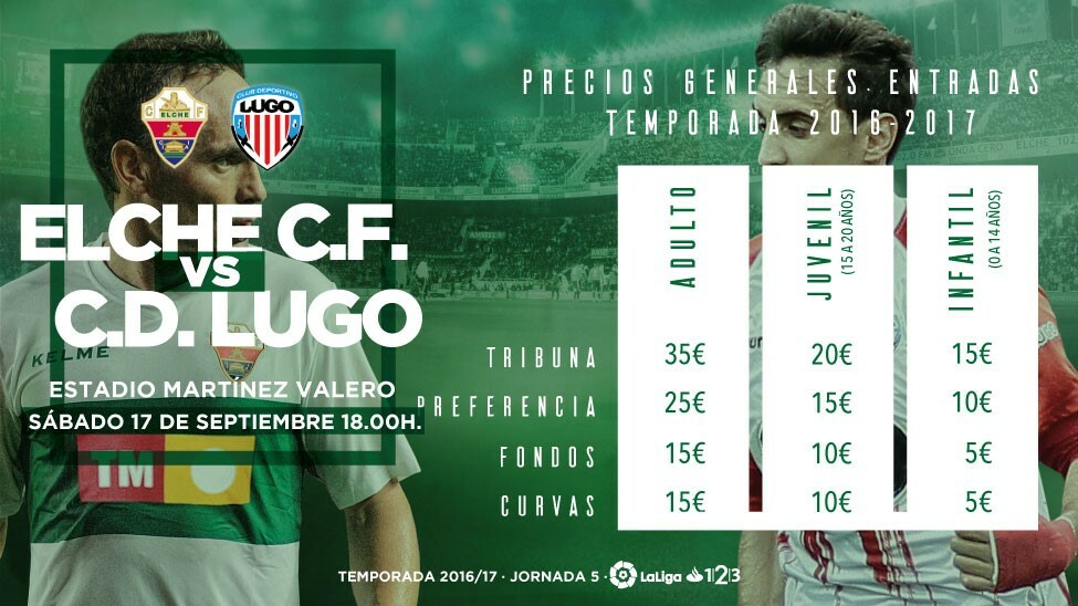 Precios para el Elche - Lugo | Elche CF | Web Oficial