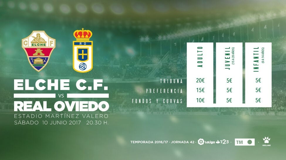 Precios para el Elche C.F. - Real Oviedo | Elche CF | Web Oficial