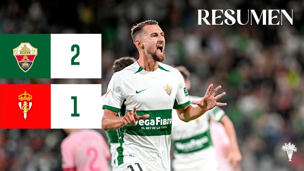 La victoria del Elche CF frente al Real Sporting en el Martínez Valero ...
