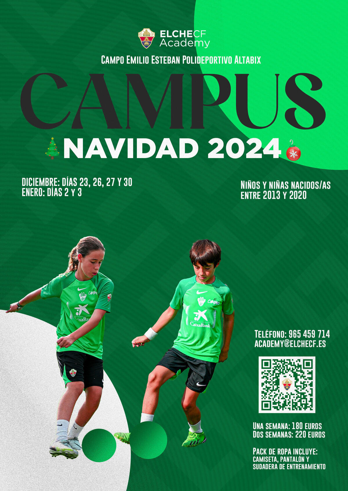 Campus Navidad Elche CF: información e inscripciones | Elche CF | Web ...