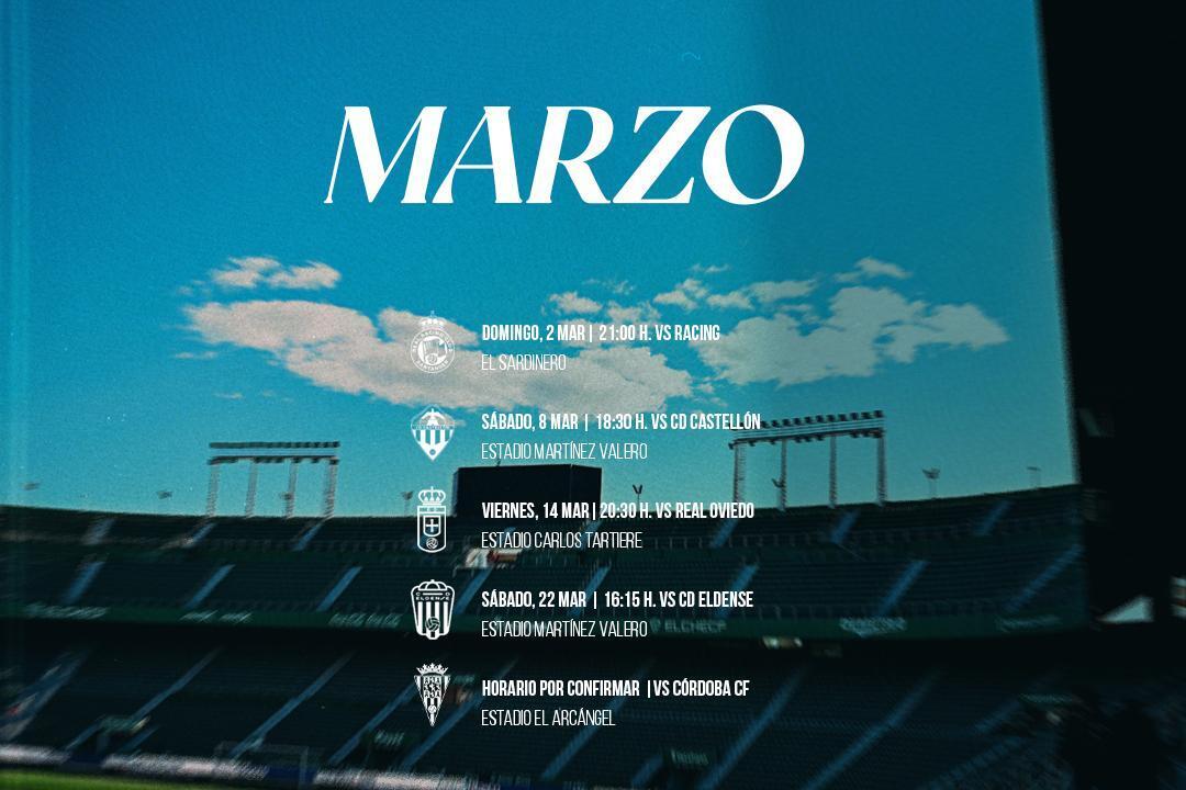 Horarios y partidos del Elche CF en el mes de marzo | Elche CF | Web ...