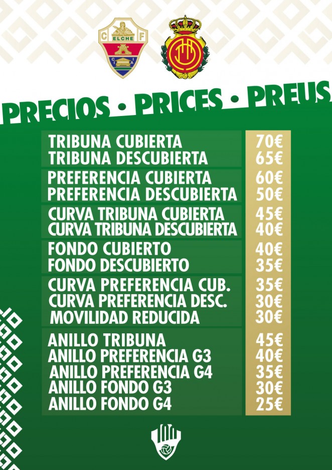 Precio entradas rcd mallorca