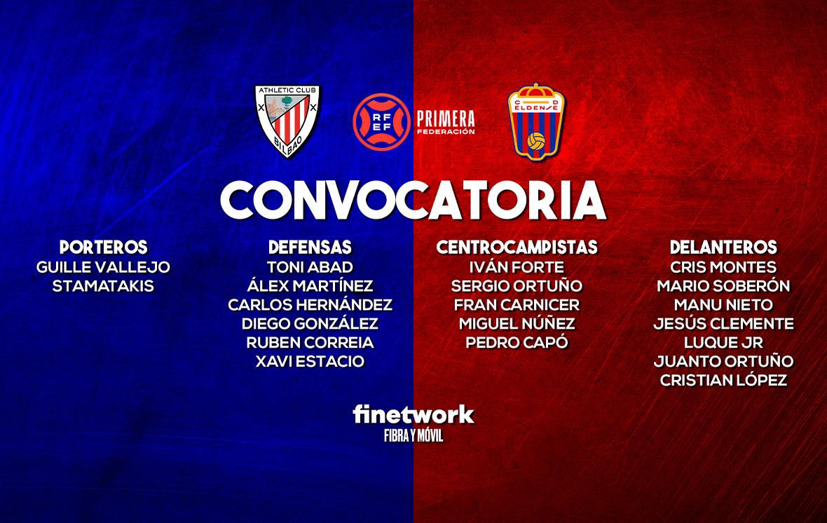 Convocatoria Bilbao Athletic CD Eldense CD Eldense  Oficial