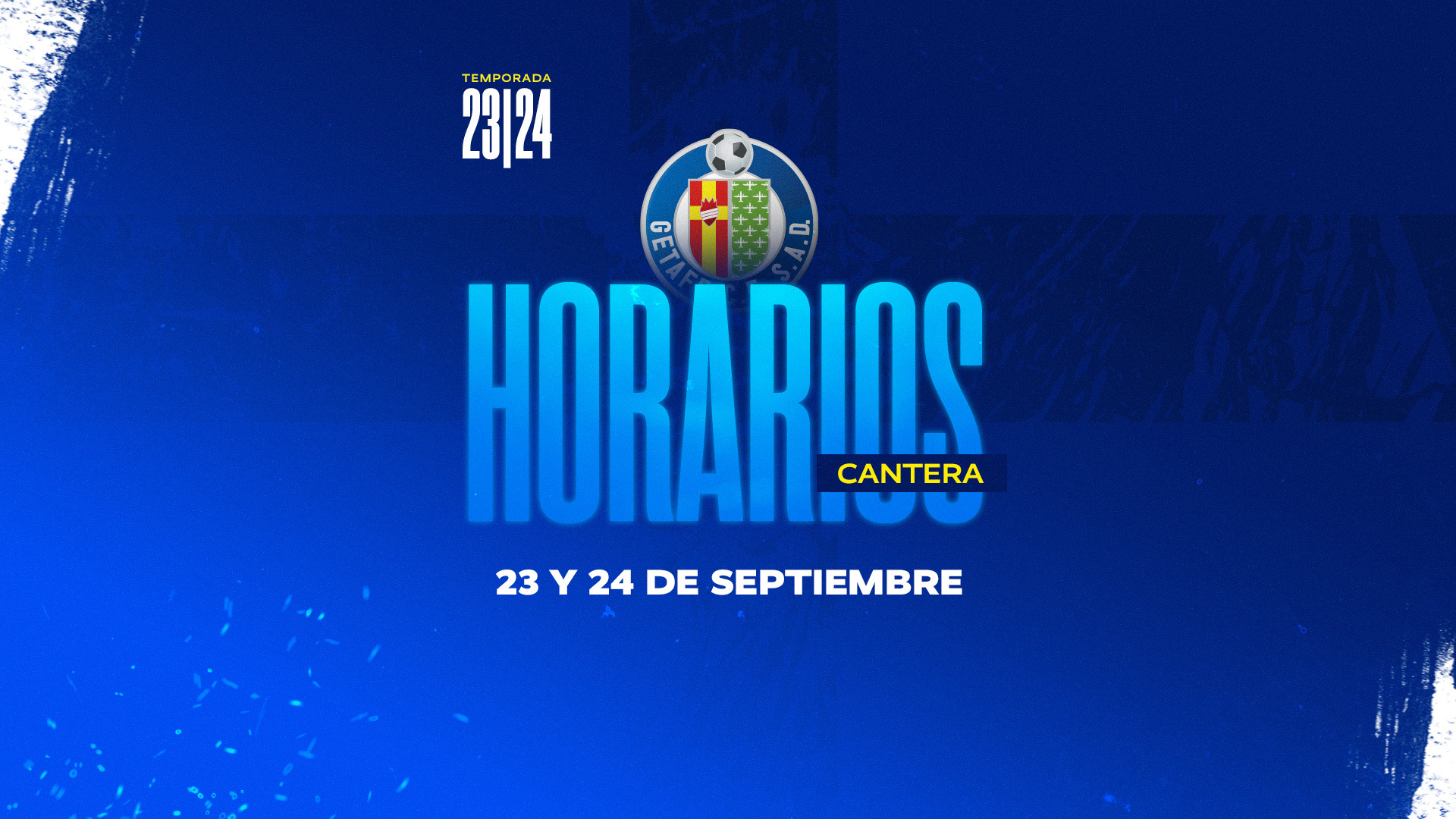 Horarios Cantera | 23 y 24 de septiembre