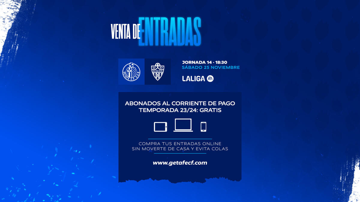 Compra tu entrada para el Getafe - Almería | Getafe CF | Web Oficial
