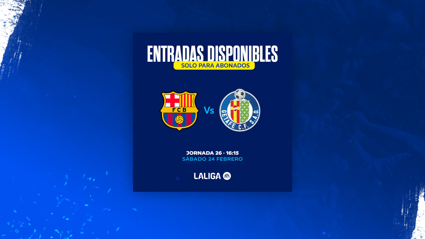 Entradas barcelona vs getafe