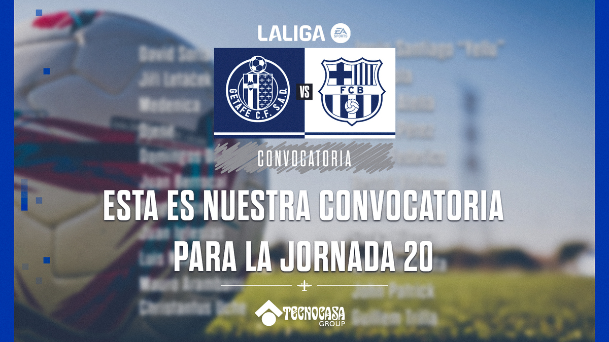 Convocatoria para el partido ante el FC Barcelona | Getafe CF | Web Oficial