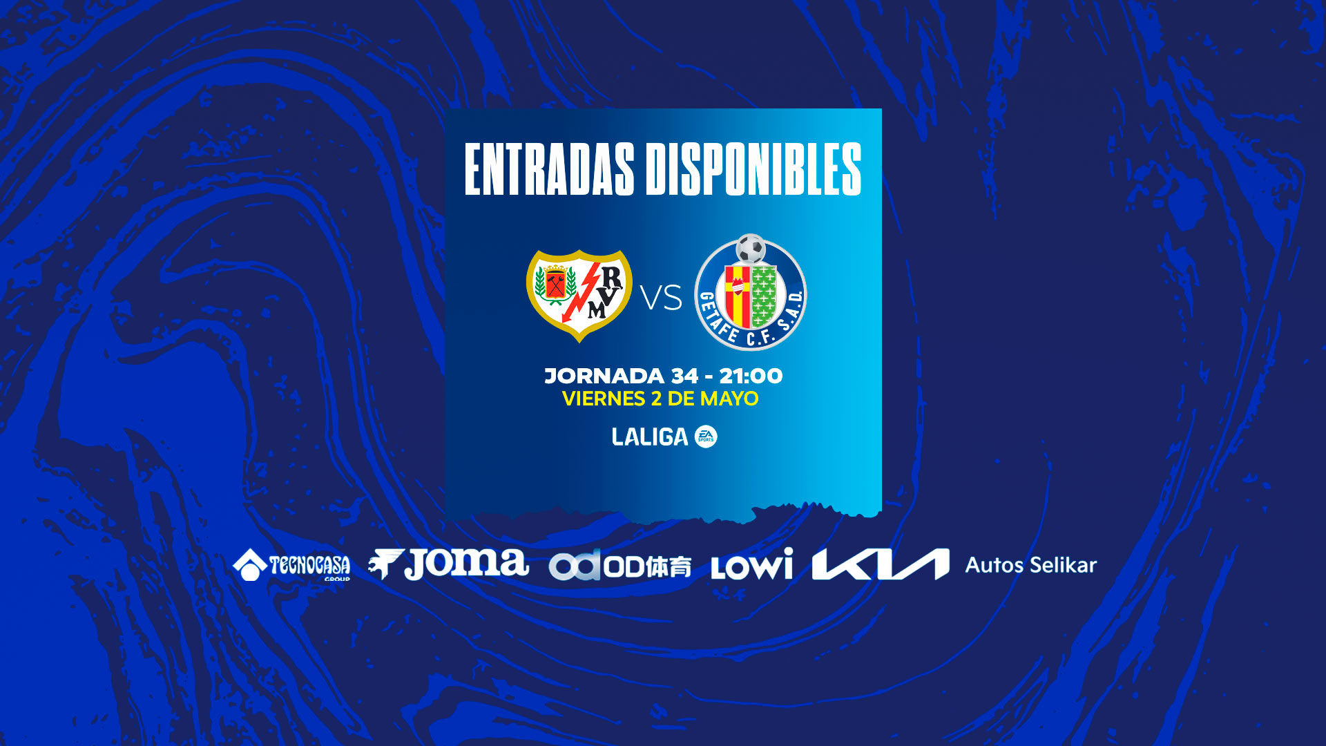 Eintrittskarten für das Spiel gegen Rayo Vallecano