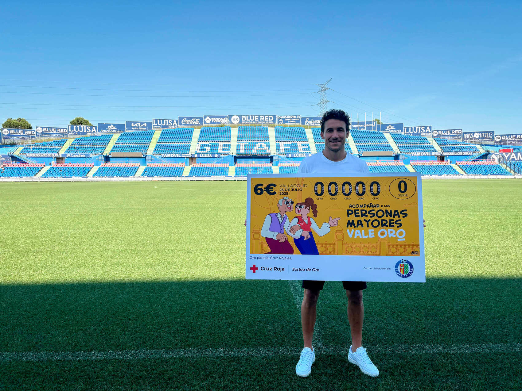La Fundación Getafe C.F. se suma al Sorteo de Oro  de Cruz Roja como embajador solidario