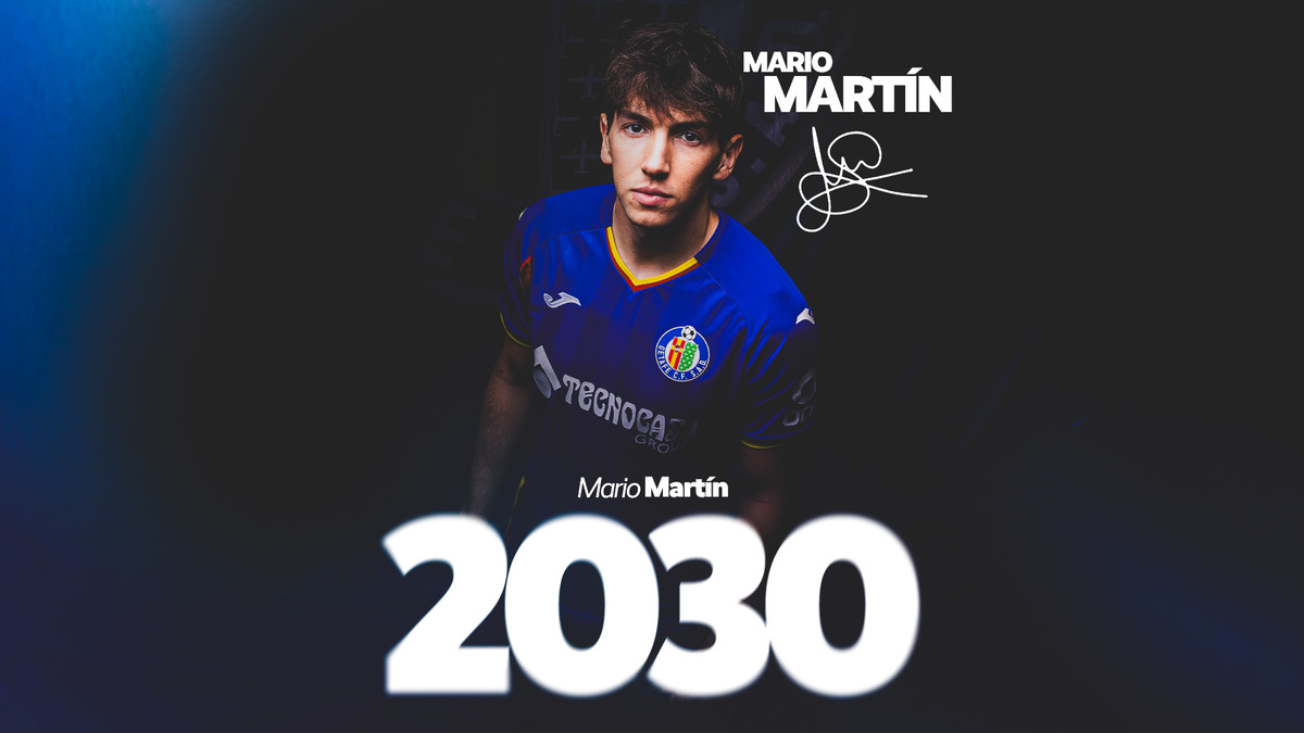 Mario Martín stays at Getafe CF until 2030