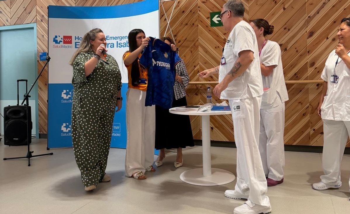 La Fundación Getafe CF colabora en la jornada del Día Internacional de la ELA en el Hospital Zendal