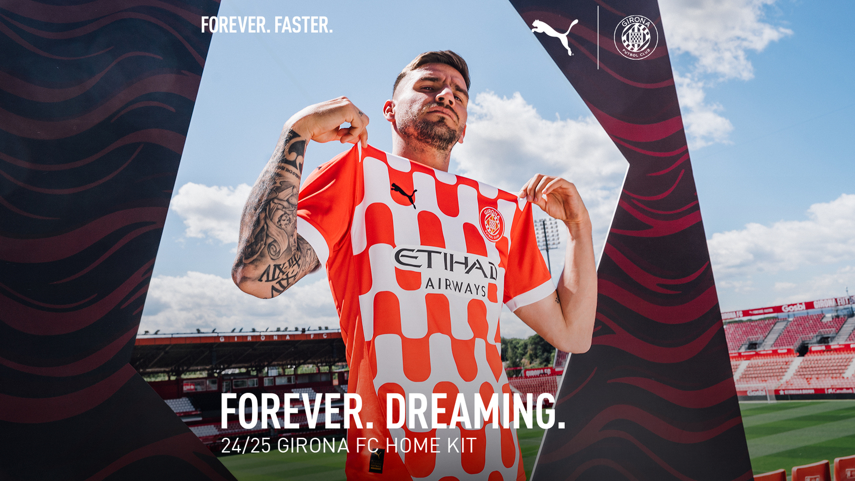Girona and PUMA present the home kit for the 2024-2025 season