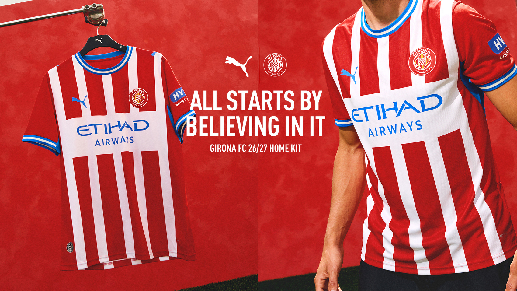Girona FC and PUMA present the first kit for the 2026/27 season