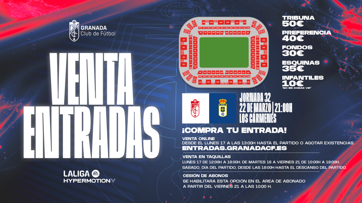 Venta de entradas para el Granada CF - Real Oviedo | Granada CF | Web ...