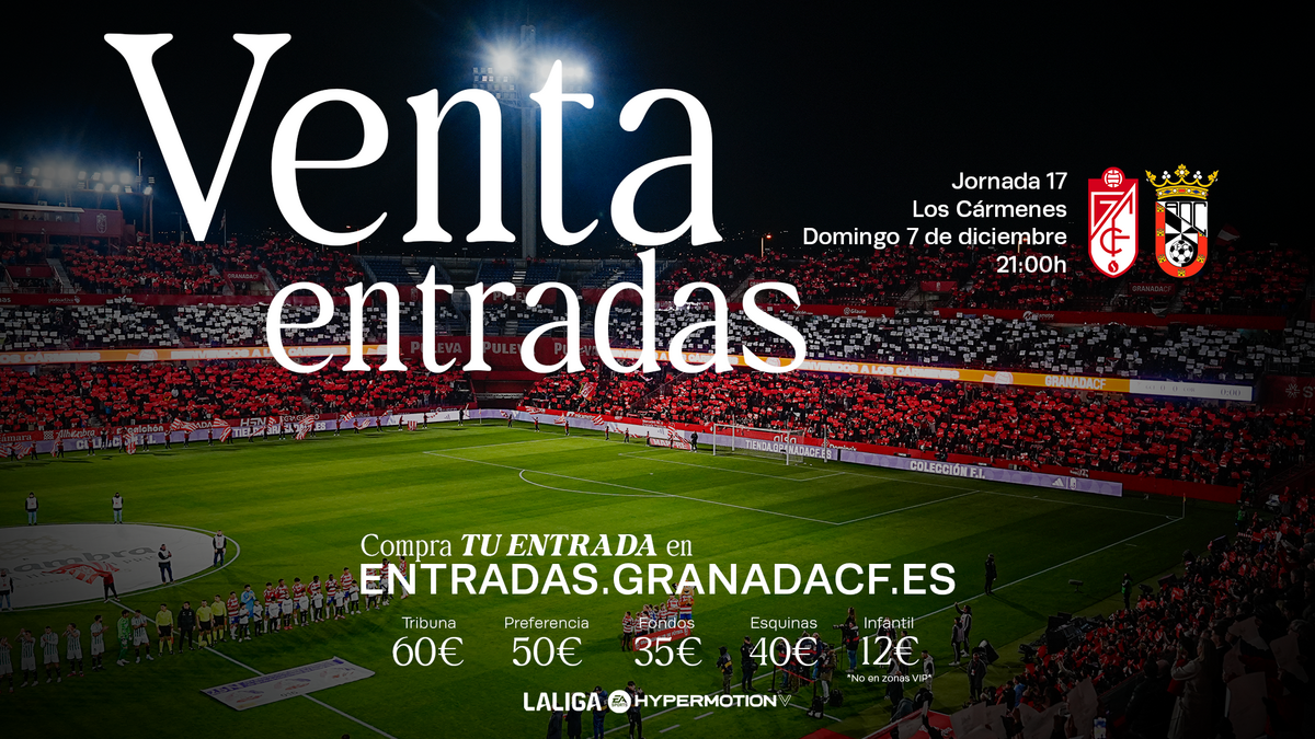 Precios y horarios de Venta de Entradas para el Granada CF vs AD Ceuta ...