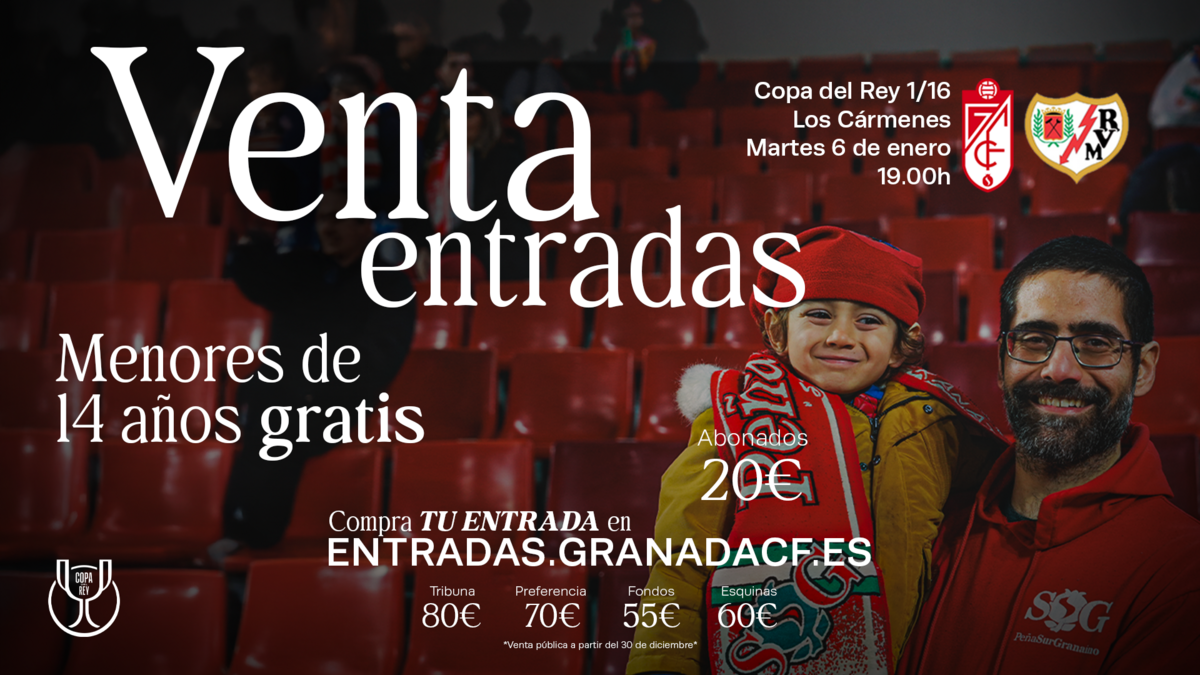 Información sobre la venta de entradas para el Granada CF – Rayo ...