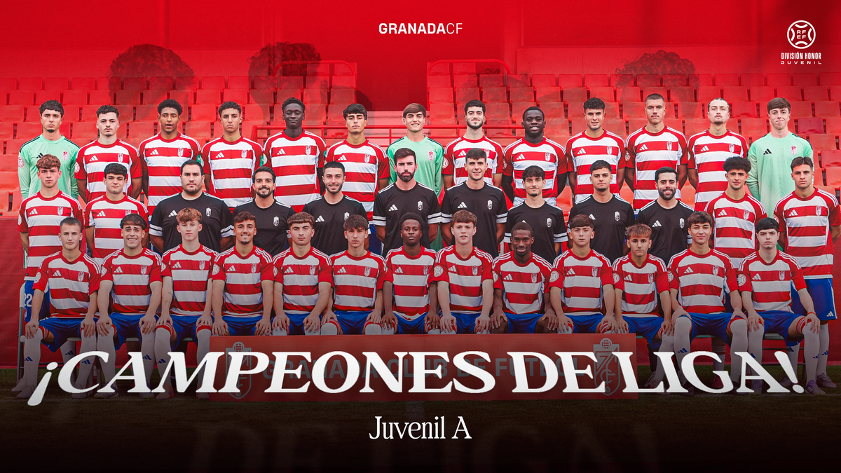 El Juvenil A del Granada CF, campeón de liga en División de Honor ...