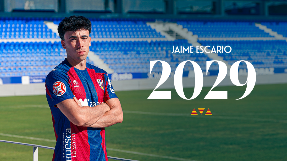 Jaime Escario extends his contract with SD Huesca until 2029