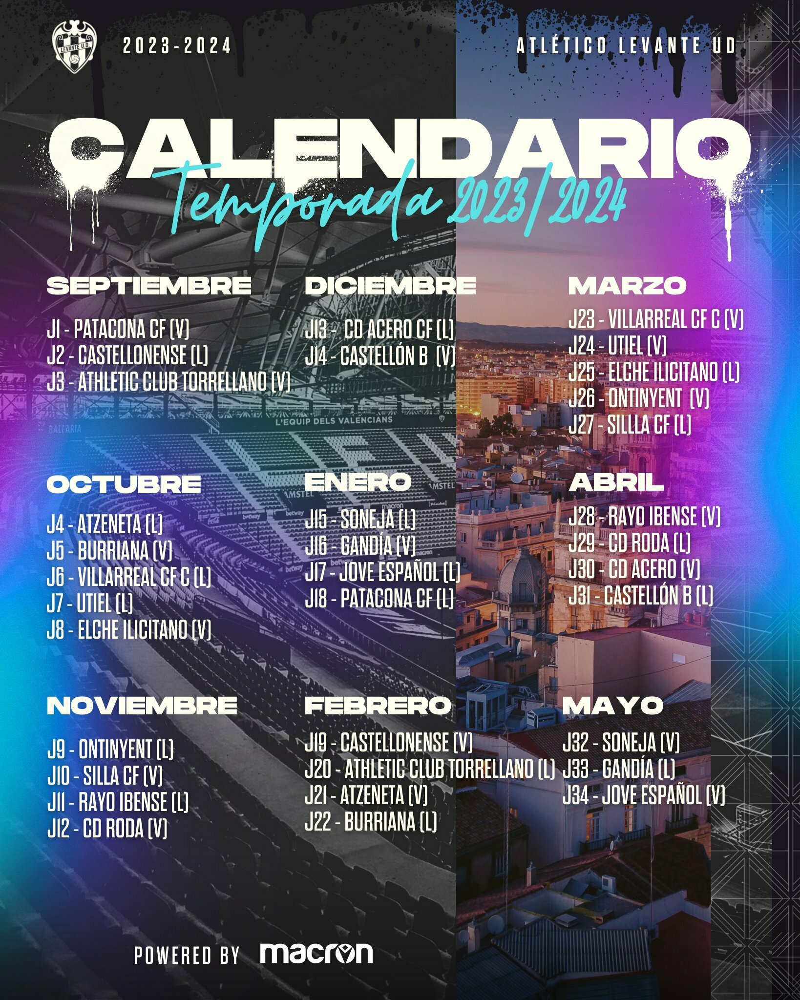 Calendario del levante ud