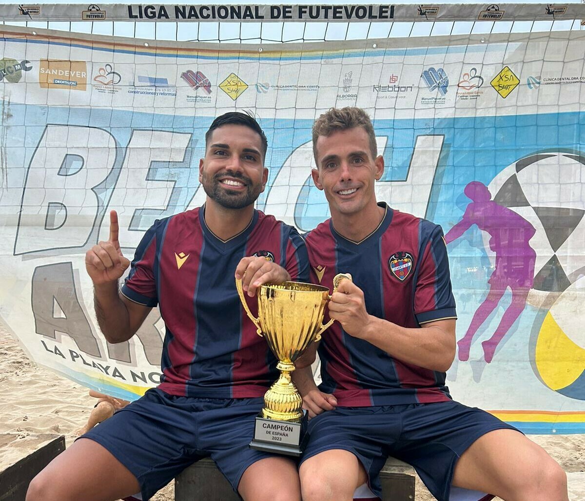Juanito y Facu Silva se hacen con el octavo título de Liga Nacional para el Levante UD Futvolei