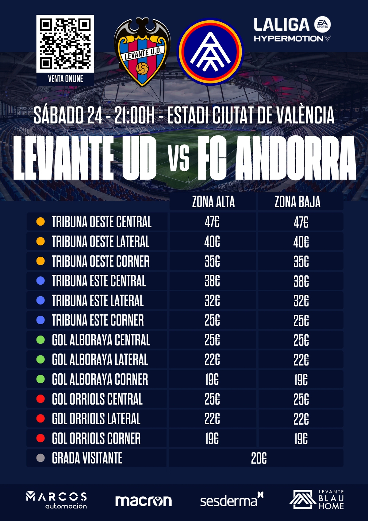 ENTRADAS| Ya están a la venta las entradas para el encuentro Levante UD ...