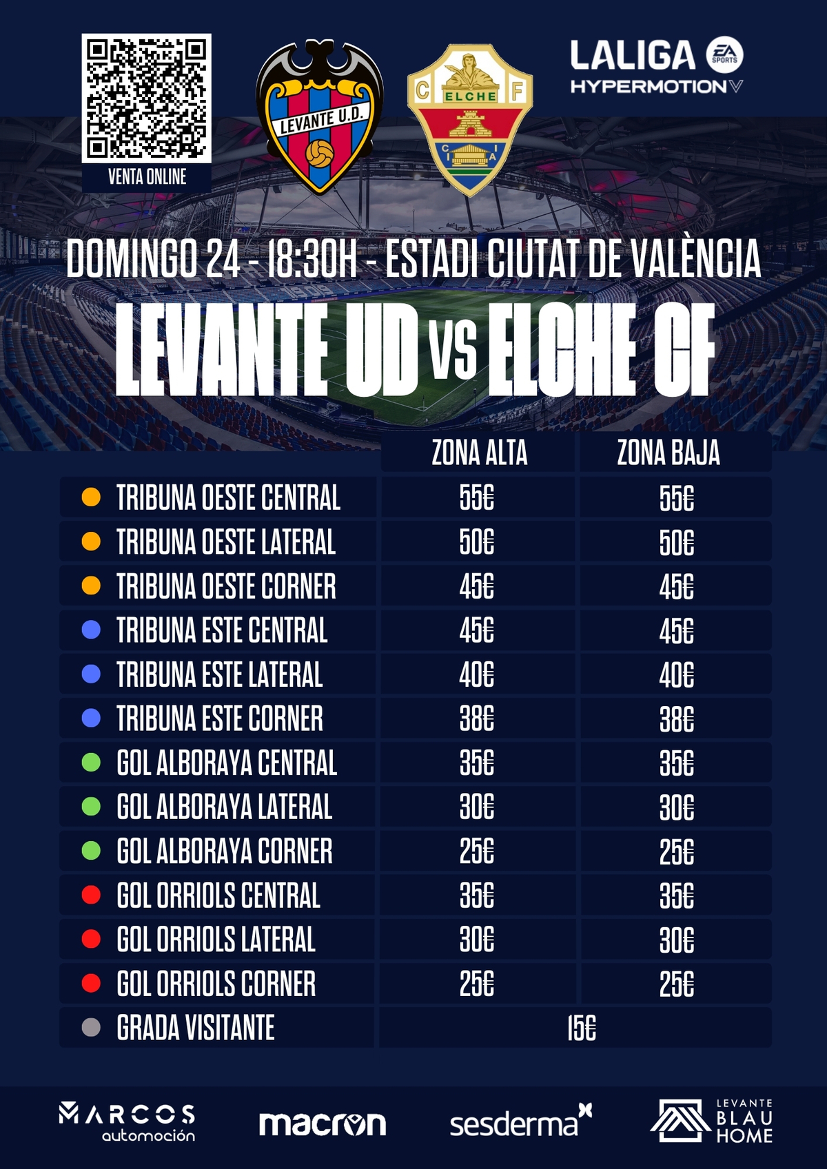 A la venta las entradas para el partido ante el Elche CF | Levante UD ...