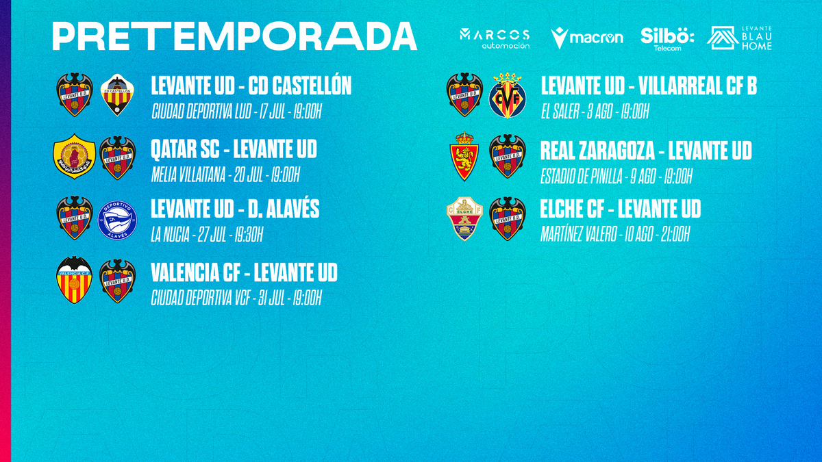Levante UD completa su pretemporada y cierra un total de 7 partidos ...