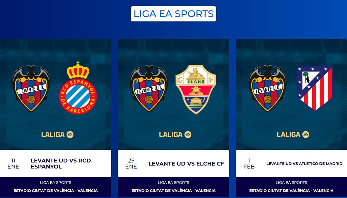 El Levante UD pone a la venta las entradas de los próximos 3 partidos ...