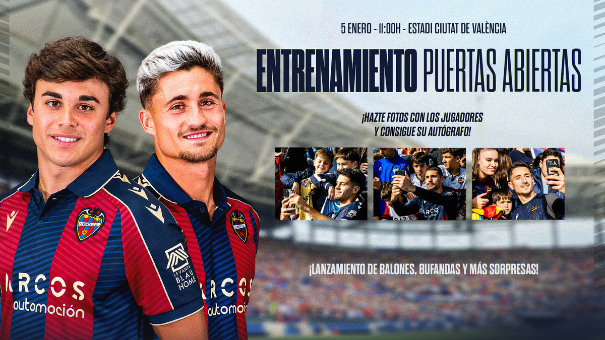 El Levante UD se ejercitará el lunes a puerta abierta en el Ciutat de ...