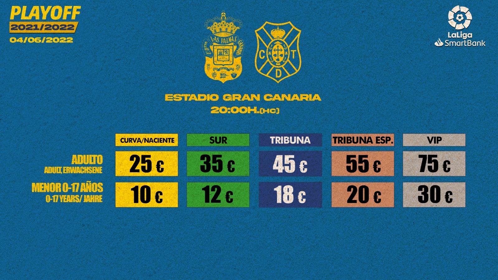 Entregan los precios de las entradas para el primer partido de