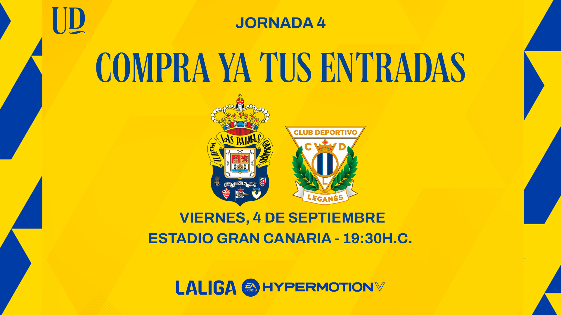 Se inicia la venta online de entradas para el partido UD Las Palmas vs CD Leganés