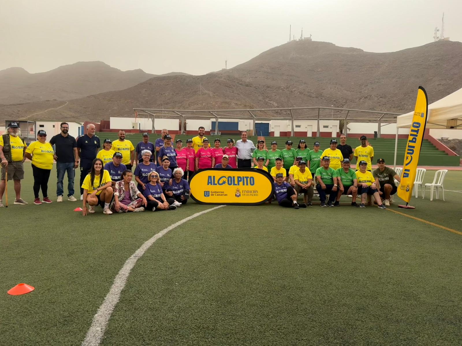 La Fundación Canaria UD Las Palmas celebra un Torneo Triangular de Fútbol Caminando en Gran Tarajal, Fuerteventura